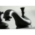 thumbnail image 3 of Kingston Brass KS1160BEX 8 in. Widespread Bathroom Faucet, Matte Black, 3 of 5