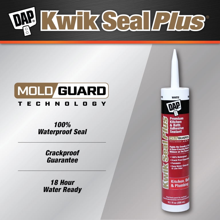 DAP Kwik Seal Plus White Siliconized Kitchen & Bath photo 3
