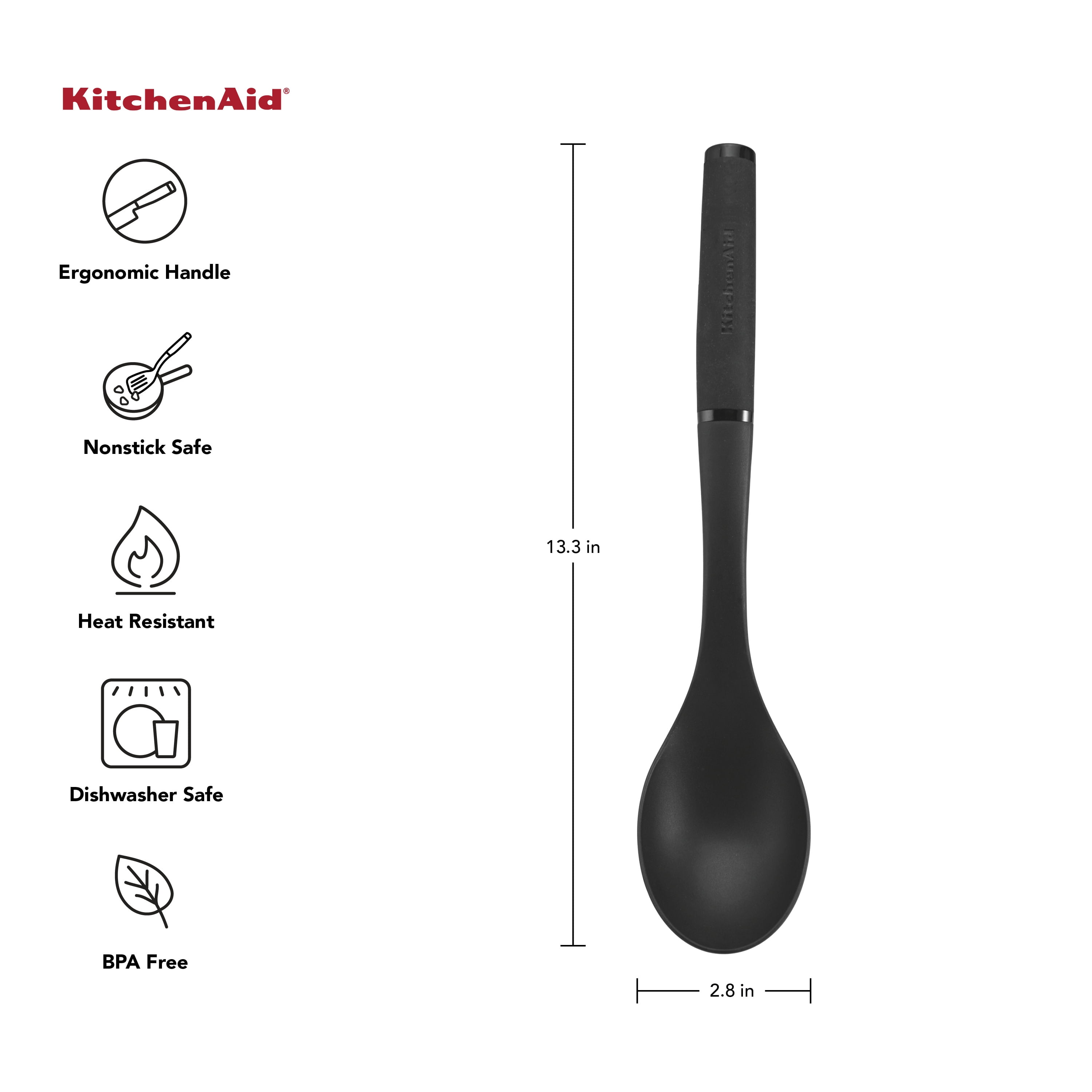 KitchenAid Nylon Basting Spoon - Onyx Black, 13.25 in - Kroger