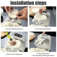 thumbnail image 2 of Automatic Dumpling Maker,Electric Dumpling Maker 2 Mode Automatic Dumpling Maker Rechargeable Dumpling Maker Press Machine Non-Slip Dumpling Maker Machine Household Dumpling Making Tool with Spoon Bru, 2 of 9