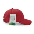 thumbnail image 3 of Suede Baseball Cap, Unisex Faux Suede Leather Classic Adjustable Plain Hat Baseball Cap Red, 3 of 6