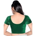 thumbnail image 3 of Stylesindia Women's Velvet Stretchable Sari Blouse XL (for Bust Size 32-36 Inches) (Green), 3 of 3