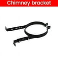 thumbnail image 2 of Chimney Pipe Holder Bracket 15CM Stainless Steel Adjustable Wall Support Hanging Fixing Clip Stove Pipe Hanger Accessory, 2 of 6