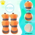 thumbnail image 7 of GASTROPOD 4Pcs Dog Booties,Dog Shoes Large Size Dogs with Reflective Strips,Soft Mesh Dog Booties and Paw Protectors,Orange, 7 of 7