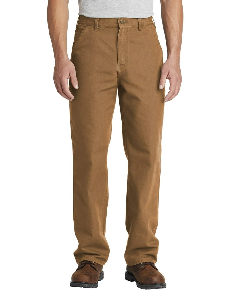 Carhartt painter pants 38×32 Carhartt Men's Relaxed Fit Moss Canvas Carpenter Work Pants