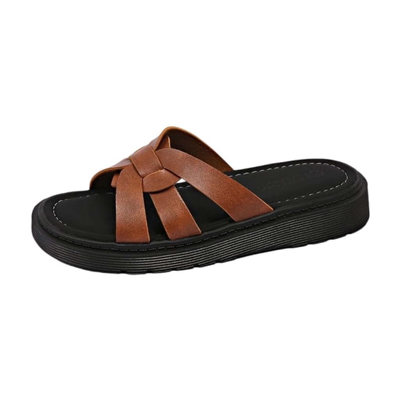 NOKIO Women's Orthotic Mule Sandals Thick Cushion Slides Non-Slip Sole Arch Support Lightweight Slippers Summer Casual Shoes Comfortable Footwear for Indoor/Outdoor Walking