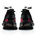 thumbnail image 6 of Rose, I Love You, Red And Black Walking Shoes for Men Woman Lightweight Tennis Fashion Elastic Sports Shoes Cushion Basketball Shoes, 6 of 7