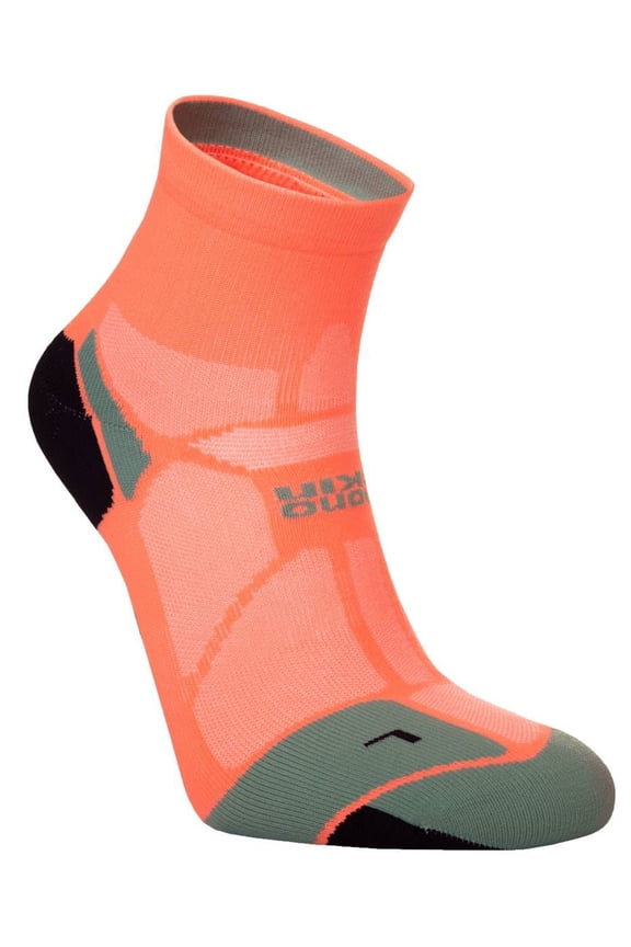 Marathon Fresh Anklet Min Socks - Neon Candy/Sage Green