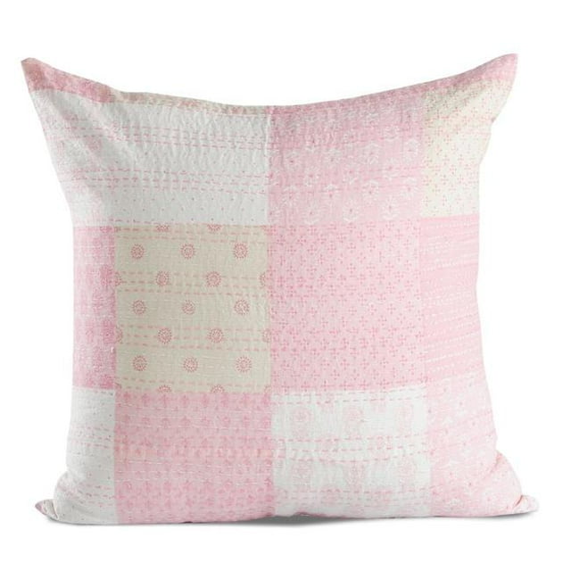 LR Resources PILLO07381MLTFFPL 20 x 20 Po Kantha Traditionnel Patola Coussin Carré - Multi Couleur