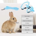thumbnail image 5 of 2pcs Harnesses For Rabbits, Rabbit Collar Rabbit Leash Adjustable Pet Harness Leashes For Small Animals Adjustable Rabbit Harness, 5 of 5