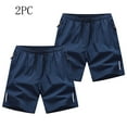 thumbnail image 6 of Jalioing 2 Pack Men's Athletic Shorts Lightweight Drawstring Waist Sport Shorts Breathable Quick Dry Running Shorts, 6 of 7