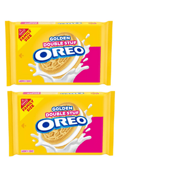 Oreo Golden Double Stuf Cookies 18.71oz Pack of 2