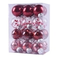 thumbnail image 3 of CHGBMOK 24Pcs 60mm Christmas Decoration Balls DIY Clear Plastic Fillable Ornaments Ball for Christmas New Years Birthday Wedding Home Decor (Red, 2.36''), 3 of 5