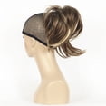 thumbnail image 4 of Adjustable Messy Style Ponytail Hair Extension Synthetic Hairpiece with Jaw Claw Amazing Shape For Women, Light Brown with Highlights, 4 of 7