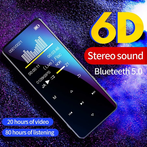 Lecteur Mp4 Multifonction Portable Radio Fm Bluetooth 5.0 Baladeur