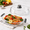 Gray, variant on White 2-in-1 Microwave Plate and Splatter Guard Lid with Silicone Handle