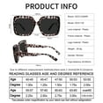 thumbnail image 6 of OCCI CHIARI Sunglasses Reading Glasses Large Sunglass Readers 2.75 for Women Anti Blue Light UV Protection Outdoor 1.0 1.25 1.5 1.75 2.0 2.25 2.5 2.75 3.0 3.5 (Gray, 2.75) Acrylic Lens, 6 of 6