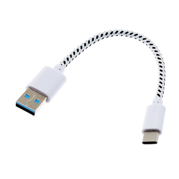  White Type-C Retractable USB Cable Charger Power Wire Sync  USB-C Cord Supports Fast Charging Compatible with LG V40 ThinQ - Microsoft  Lumia 950 : Cell Phones & Accessories