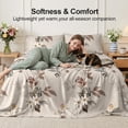 thumbnail image 5 of Flymme Floral Sheet Set Full Size,4-Piece Beige Watercolor Botanical Print Bed Sheets for Man Women, Soft Microfiber Boho Flower Bed Set for Bedroom Decor, 5 of 8