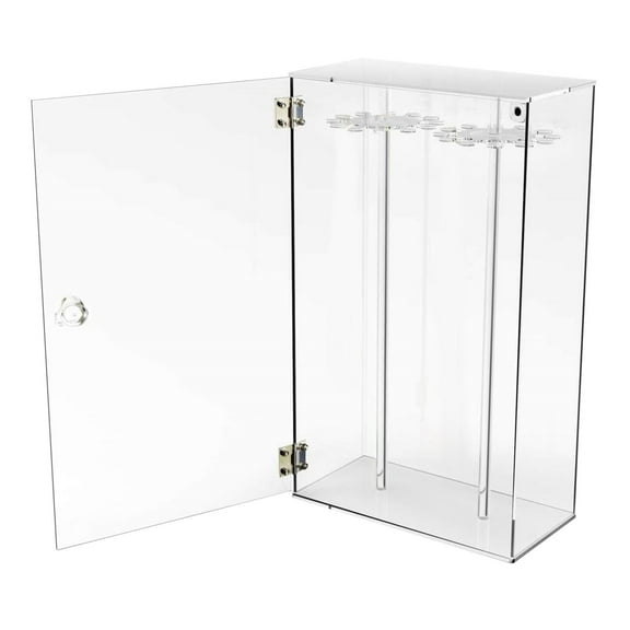 QccHieUs Clear Necklace Storage Box Display Stand Jewelry Organizer Freestanding Dangling