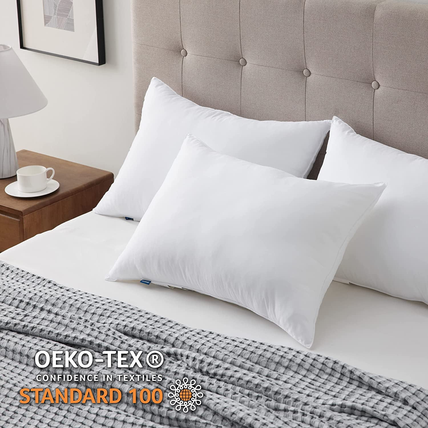 Bedsure Firm King Size Pillows Bed Pillows 2 Pack Down