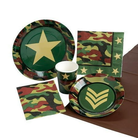 IN 13696821 Camouflage  Party  Supplies  1 Set s Walmart  com