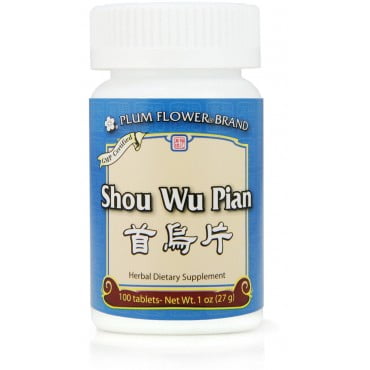 Shou Wu Pian, 100 ct, Plum Flower (Best He Shou Wu)
