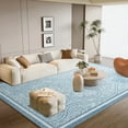 thumbnail image 3 of FULIE Abstract 5'x8'Rugs for Living Room Soft Area Rugs Boho Carpet,Blue, 3 of 7