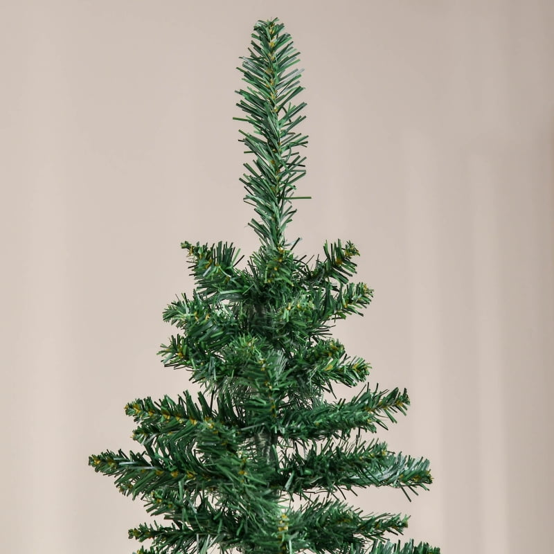 Alvantor Christmas Tree Unlit Pencil with 499 Tips, Slim Holiday Decor 21.75"x21.75"x84" 7ft Green