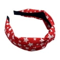 thumbnail image 2 of One Count Five Pointed Star Print, Non Slip Elastic Knot Fabric Independence Day Headband, Patriotic Festival Hair Accessory For Holiday Celebrations And Daily Use For S, 2 of 4