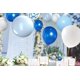 thumbnail image 3 of 50 globos azules y blancos, globo de látex de confeti azul real de 12 pulgadas, globo de fiesta azul claro, azul bebé, blanco para temática azul, niño, baby shower, hombres B, 3 of 5
