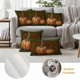 thumbnail image 6 of Orange Pumpkin Outdoor Waterproof Pillow Covers, Green Fall Thanksgiving Paisley Autumn Decorative Rectangle Throw Pillowcase Sofa Cushion Sham for Patio/Couch/Chair, 20"x12" 2 Pack, 6 of 8
