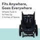thumbnail image 5 of BOB Gear Wayfinder Jogging Stroller with Independent Dual Suspension, Air-Filled Tires, and 75-Pound Weight Capacity, Nightfall, 5 of 5