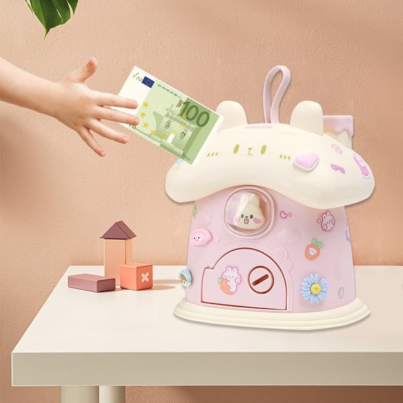 Bank Toys Kids Piggy Bank for Girls - Cute Money Saving Box Toys for 5 6 7 8 9 10 Year Old Girl Birthday Christmas Gifts - Piggy Bank ATM Machine for Kids Toys Age 6-8-10-12