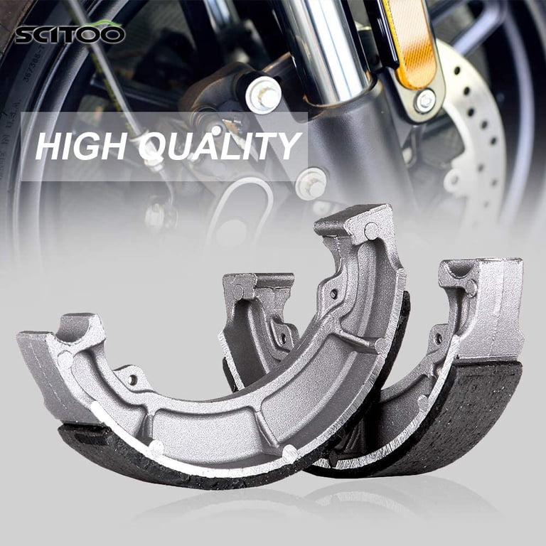 Max Motosports Brake Shoes – Front & Rear – For Kawasaki Bayou 185 (1986-1988) – 705G 706G