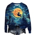 thumbnail image 3 of Chemisier Imprimé pour Femme, Haut à Manches Longues Style Chandail avec Encolure Ronde, Chemise Décontractée et Tendance en Polyester pour Usage Quotidien, 3 of 6