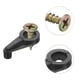 thumbnail image 4 of Kit de Clips de Retención de Vidrio, Soporte de Clips para Puertas de Vidrio de Gabinete de 1 pulgada con Tornillos 50Set Negro, 4 of 7