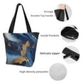 thumbnail image 4 of Honeii Navy Blue Marble Print Women Top Handle Satchel Handbags,Fashion Handbag,Messenger Tote Bag Purse for Women,Shoulder Bag Handbag for Travel, Work, 4 of 6