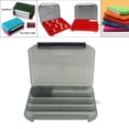 thumbnail image 4 of Estuche organizador portátil para aparejos de pesca con divisores extraíbles para señuelos, cebos, anzuelos y aparejos de agua salada y dulce. gris, 4 of 9
