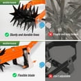 thumbnail image 6 of Walensee 2-in-1 Rotary Cultivator Hand Tiller, Adjustable Garden Weeder Soil Crumbler with Stainless Steel Pole for Grass Reseeding & Soil Mixing, 6 of 6