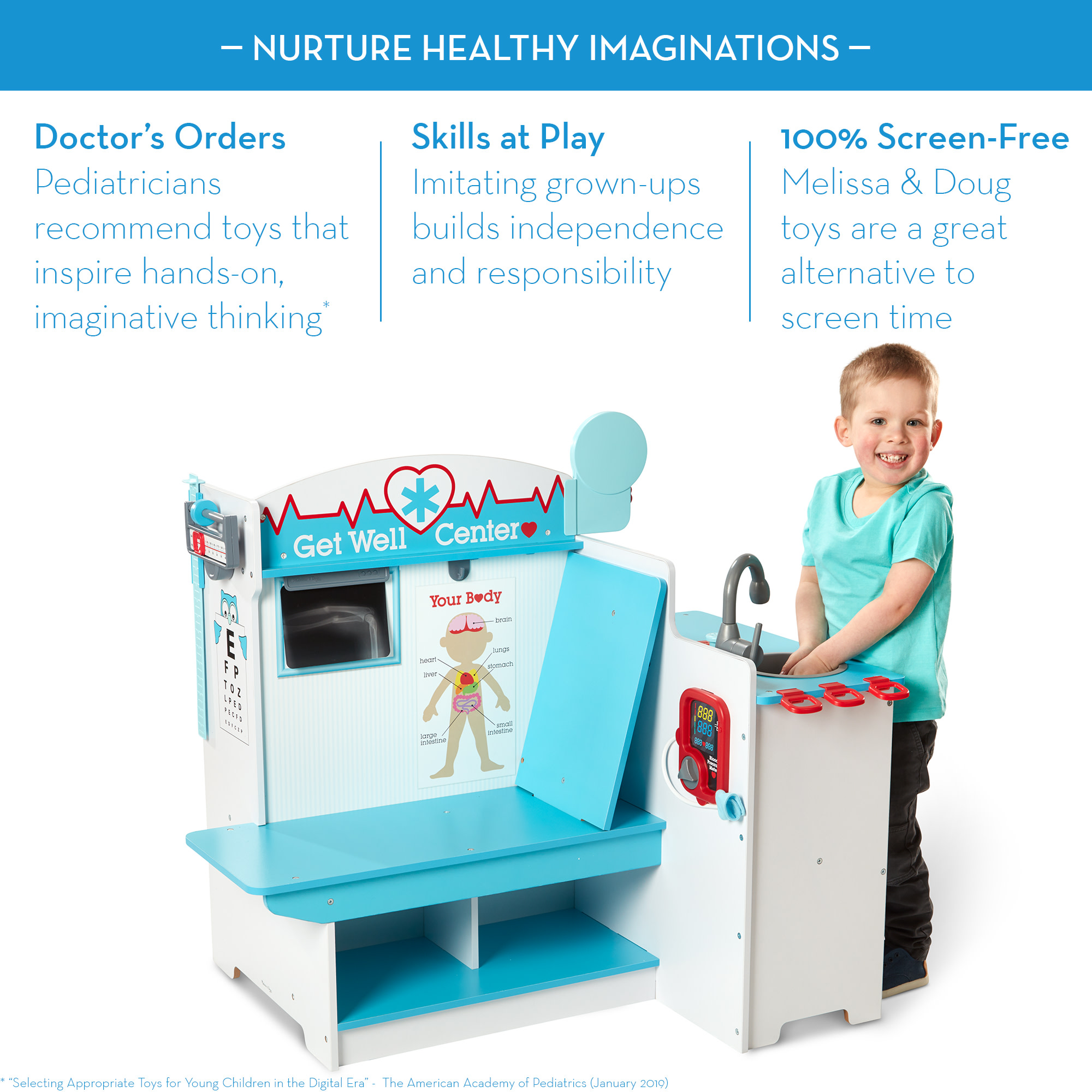 Melissa & Doug Wooden Get Well Doctor Activity Center photo 8
