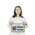 thumbnail image 3 of No Smoking No Vaping 8 Inch x 12 Inch Novelty Plastic Sign Fresh Air Zone Durable Weatherproof UV Protected Perfect for Entrances Patios Offices Fun Gift for Homeowners Managers Staff, 3 of 6