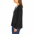 thumbnail image 2 of Banana Republic Womens V Neck Merino Sweater Black XS, 2 of 4