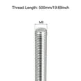 thumbnail image 2 of Uxcell Fully Threaded Rod M8 x 500mm 1.25mm Thread Pitch 304 Stainless Steel Right Hand Threaded Rods Bar Studs, 2 of 6