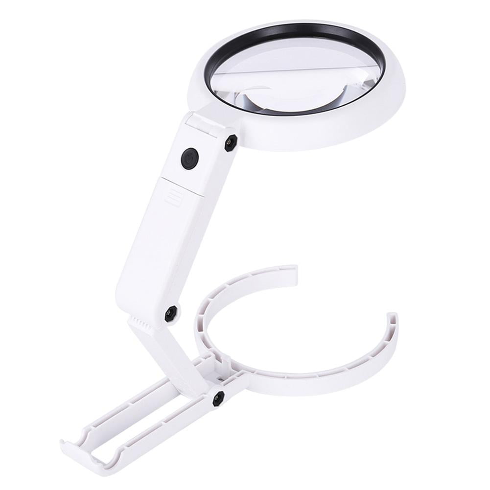 AUTCARIBLE Magnifying Glass with Light Illuminated Large Magnifier