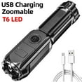 thumbnail image 3 of Rechargeable Flashlight Handheld Zoomable Flashlight High Lumen Camping with 3 Modes for and Outdoor Use, 3 of 7