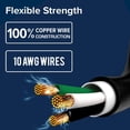 thumbnail image 4 of Cable de extensión para vehículos recreativos Camco Power Grip, 30 A, 125 V, 50 pies, con extremo de, 4 of 6