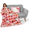 thumbnail image 5 of Sanrio Hello Kitty Forever Sweet Silk Touch Throw Blanket 50X60 inches with Plush Pocket Pillow 14X20 inches – Ultra Soft Plush Character Pillow for Kids, 5 of 6