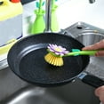 thumbnail image 6 of MERILER Sunflower Universal Brush Set - Kitchen Cleaning Brush with Long Handle and Base for Pots, Pans, Non-Stick Oil Dishwashing, 6 of 7