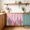 Pink, variant on Christmas Snowman Cabinet Curtain 35"Wx35"L, Dustproof Under Sink Skirt with Self Adhesive Tape, Xmas Berry Snowflake Birds Cabinet Curtain Cover for Kitchen Sink, Bathroom Vanity, Laundry Room